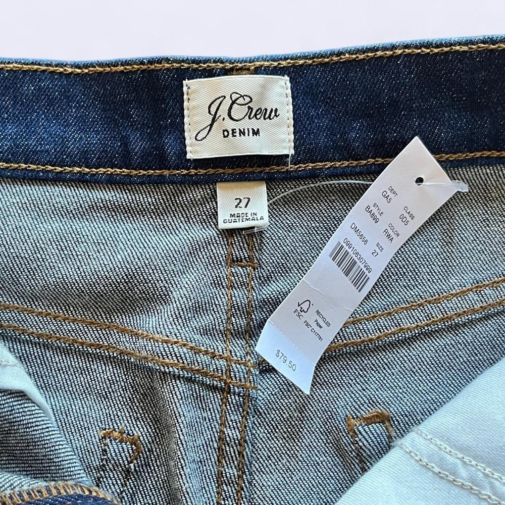 NWT J. Crew Indigo A-Line Denim Skirt - Picture 3 of 8